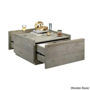 Patton Coffee Table And Center Table - Wooden Bazar