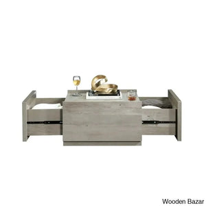 Patton Coffee Table And Center Table - Wooden Bazar