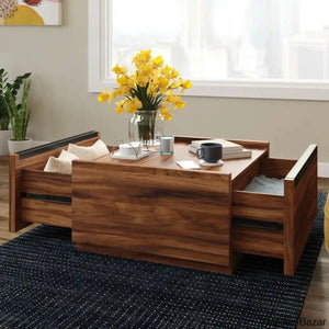 Patton Coffee Table And Center Table - Wooden Bazar