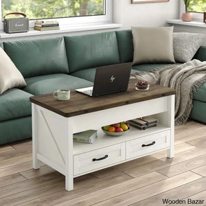 Phelgeny Lift Top Coffee And Center Table With Storage 4-In-1 Design For Living Room