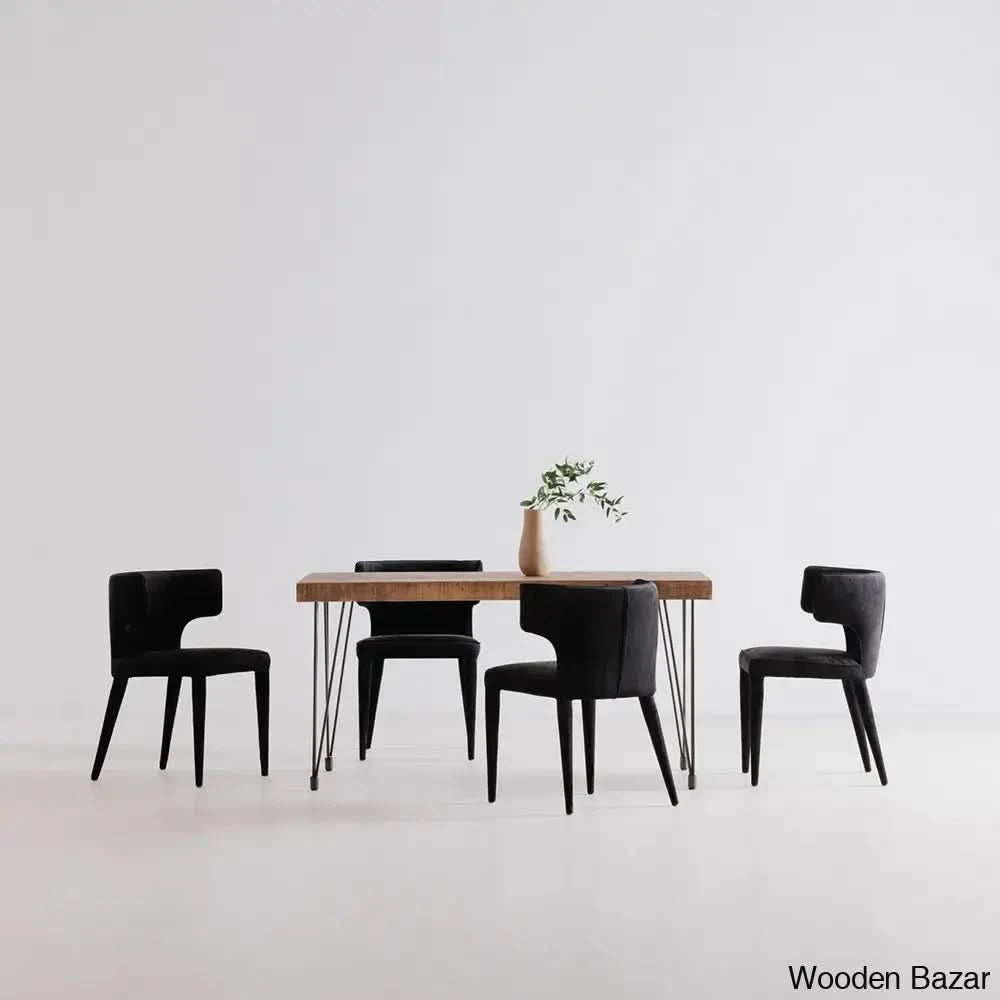 Pike Modern Teak Wood Dining Table Crafted For Ultimate Comfort