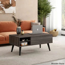 Poe Lift Top Coffee Table With Storage And Center Table Gray