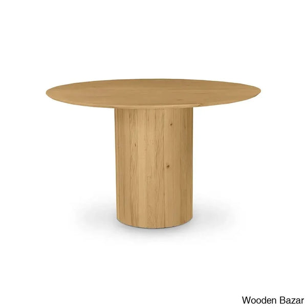 Povera Round Dining Table: Elegantly Crafted For Modern Sophistication