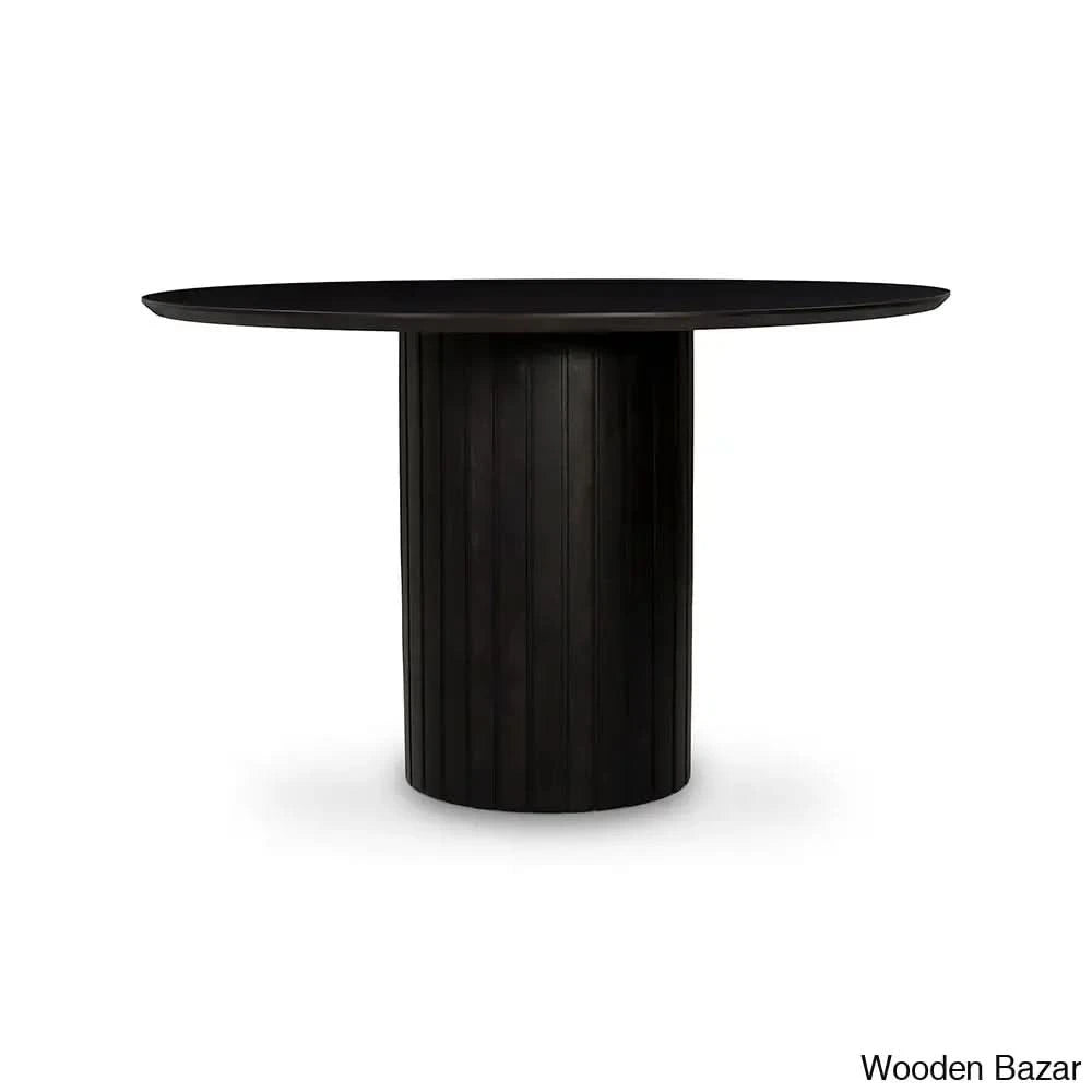 Povera Round Dining Table: Elegantly Crafted For Modern Sophistication