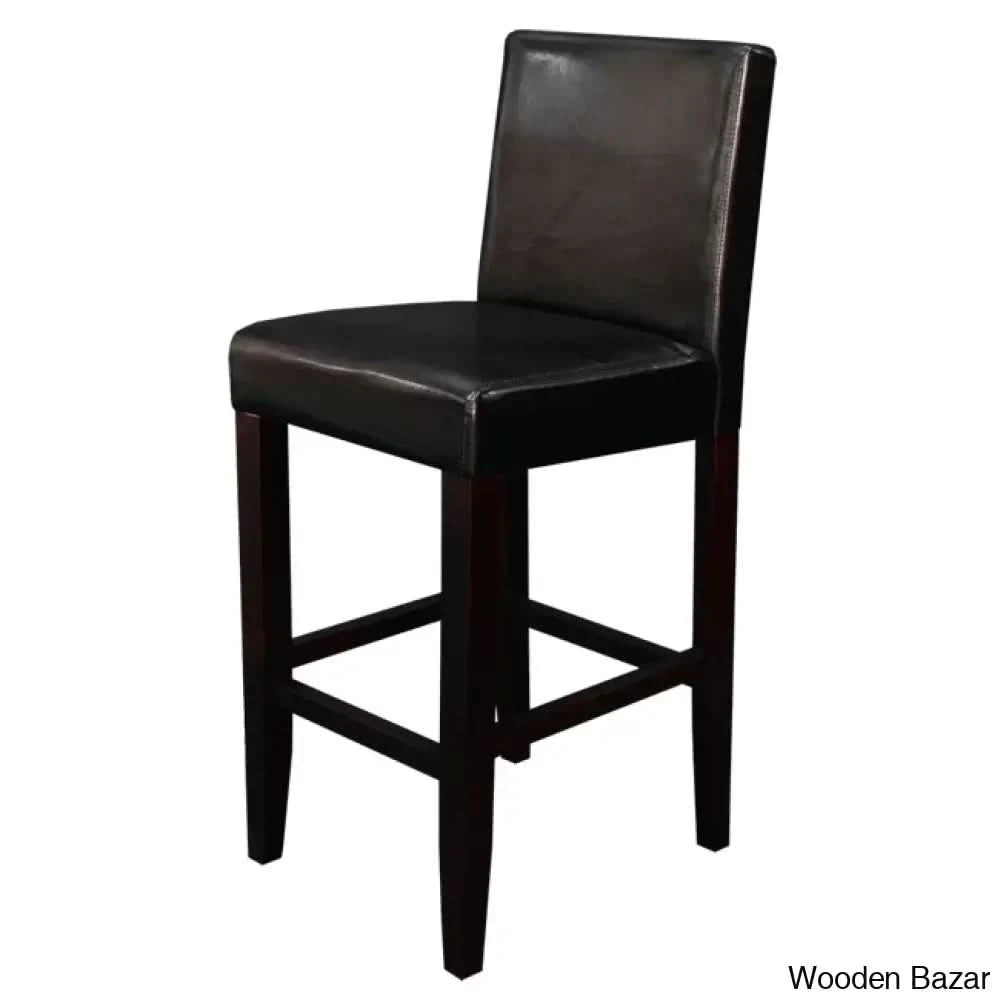 Pretoro Swivel Counter And Bar Stool (Set Of 2) Black Faux Leather
