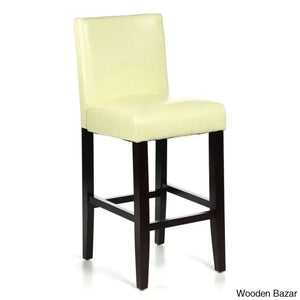 Pretoro Swivel Counter And Bar Stool (Set Of 2) Wax Green With Brown Legs
