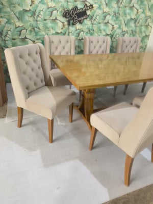 Dions Wooden 8 Seater Dining Table Set Check all factory pics