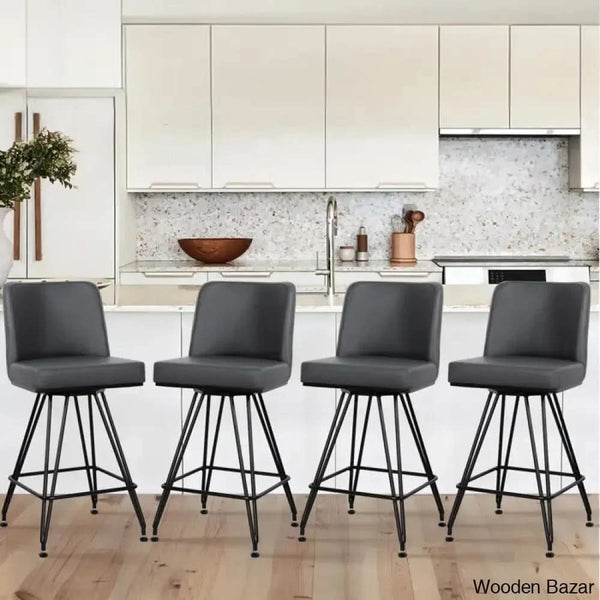 Princetone Swivel 26’’ Counter And Bar Stool (Set Of 2)