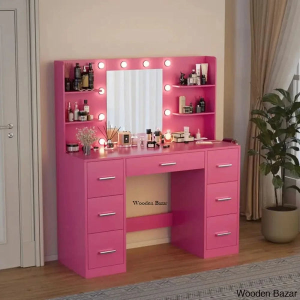 Ragin Makeup Vanity Dressing Table With Usb Power Outlet And 3 Modes Adjustable Brightness Light