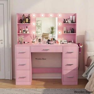 Ragin Makeup Vanity Dressing Table With Usb Power Outlet And 3 Modes Adjustable Brightness Light