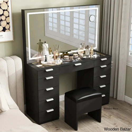 modern dressing table mirror with lights Touch Control LED Vanity Mirror