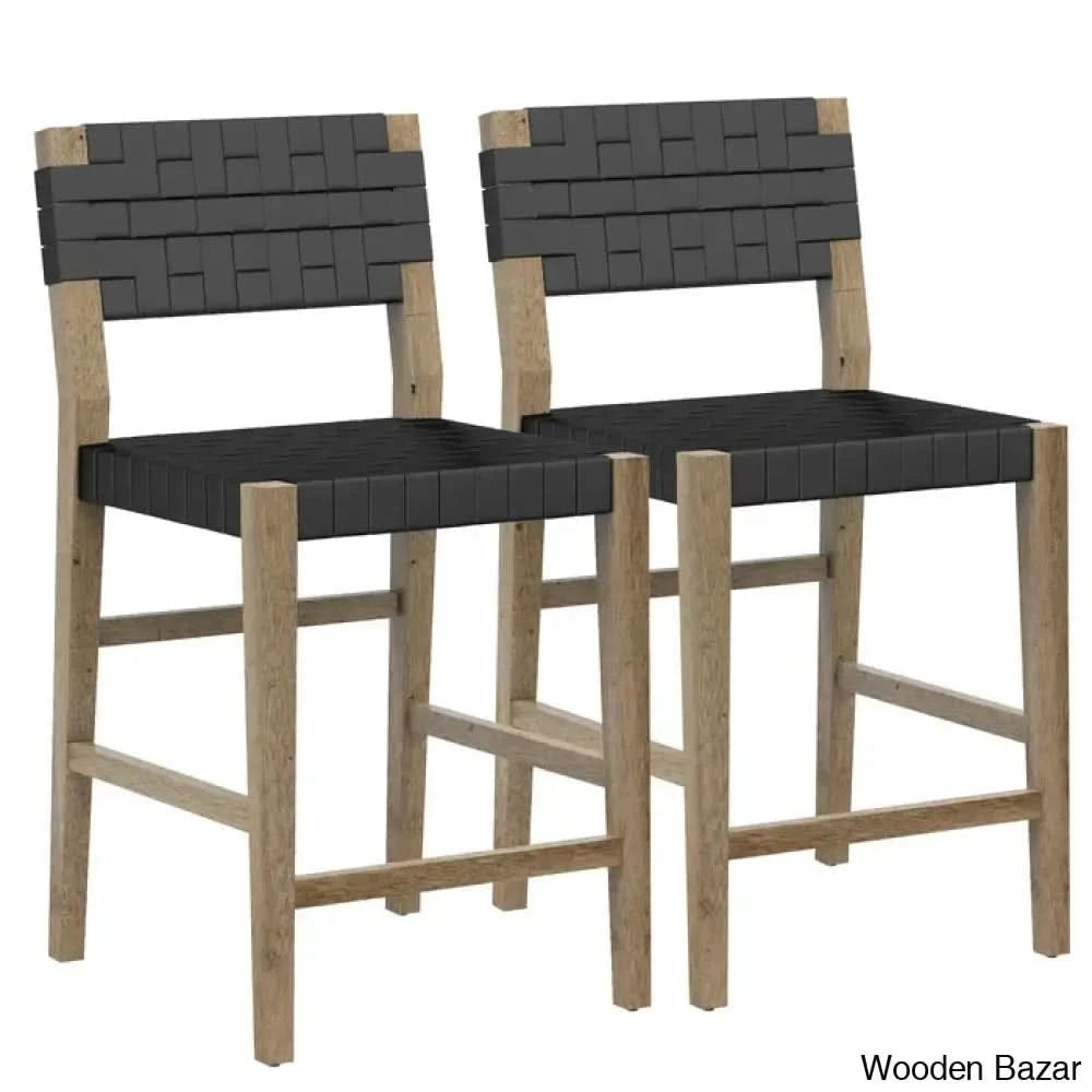 Ronia Swivel Upholstered 25’’ Counter And Bar Stool (Set Of 2) Black