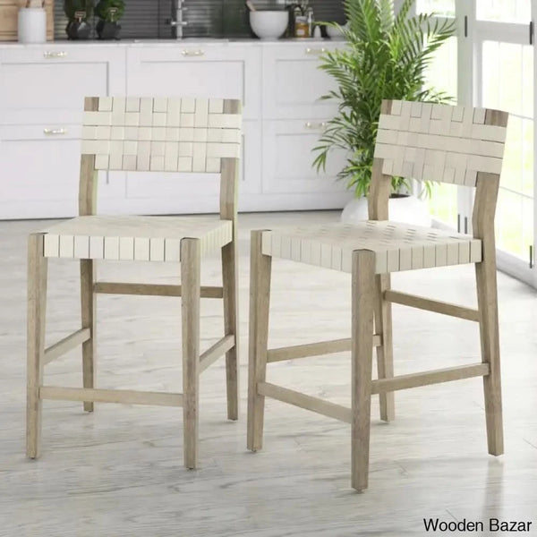 Ronia Swivel Upholstered 25’’ Counter And Bar Stool (Set Of 2) White