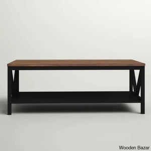 Rosa Solid Wood Top Coffee And Center Table