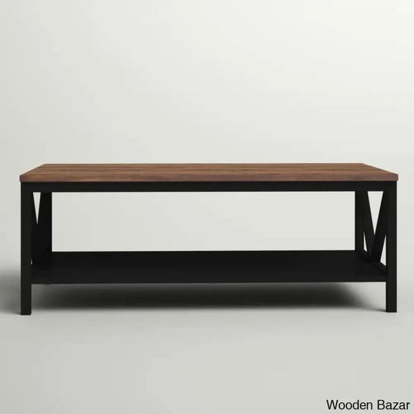 Rosa Solid Wood Top Coffee And Center Table