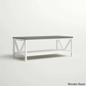 Rosa Solid Wood Top Coffee And Center Table