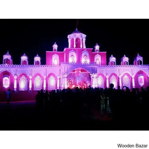Royal Grand Fiber Stage For Wedding Decoration - Wooden Bazar