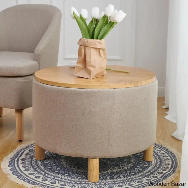 Saugeto Solid Wood Coffee And Center Table