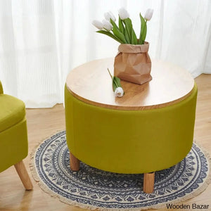 Saugeto Solid Wood Coffee And Center Table