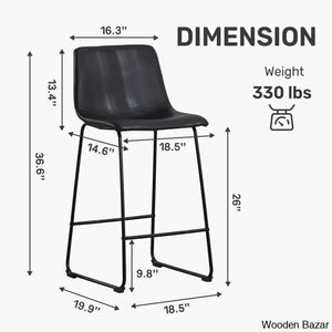 Schero Dining Chairs Counter Stool & Bar Stools (Set Of 2)