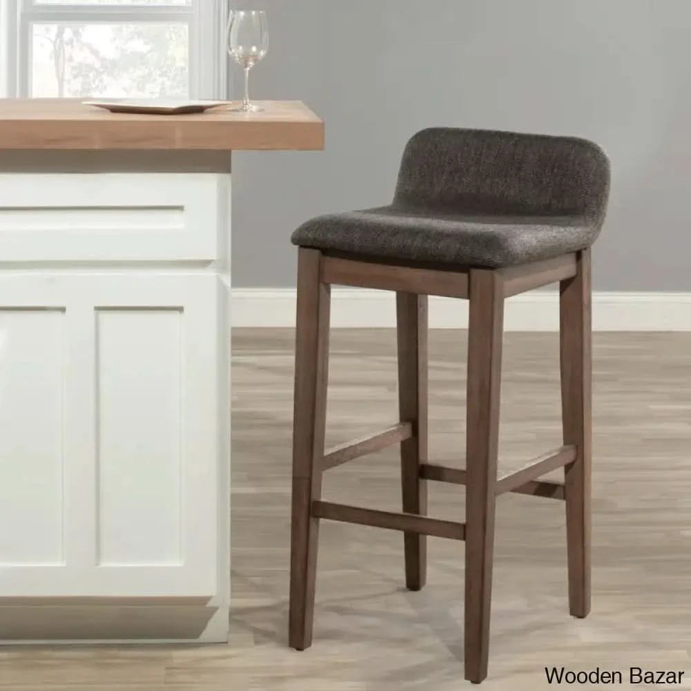 Sherlocko Swivel Upholstered Counter And Bar Stool Black / Bar (30’’ Seat Height)