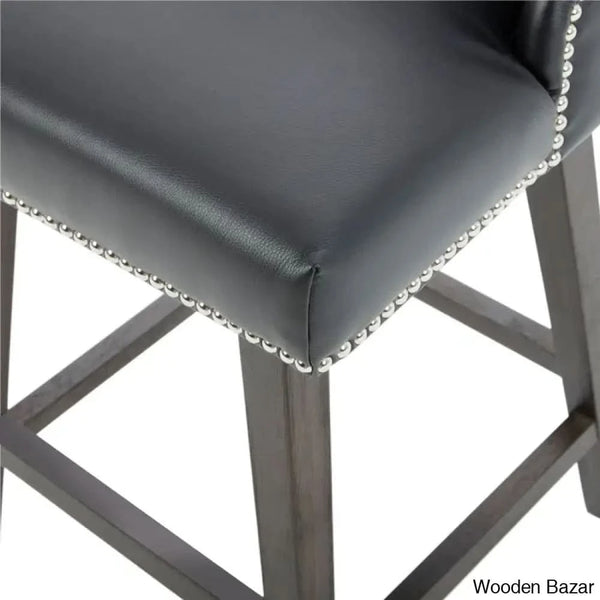 Shurmaz Swivel Upholstered 26’’ Counter And Bar Stool