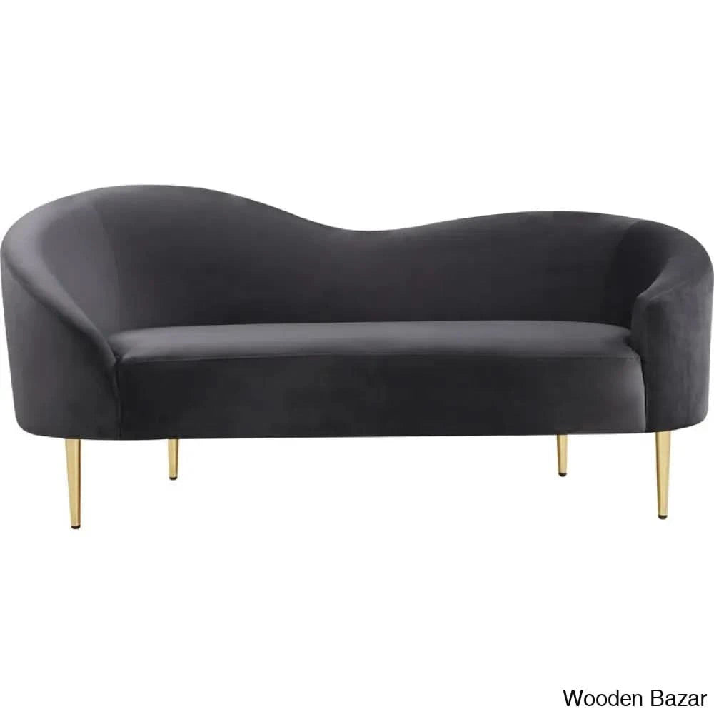 Velvet Arm 3 Seater sofa