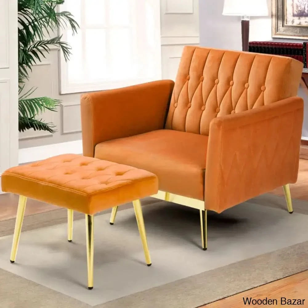 Arm Chair with Stool