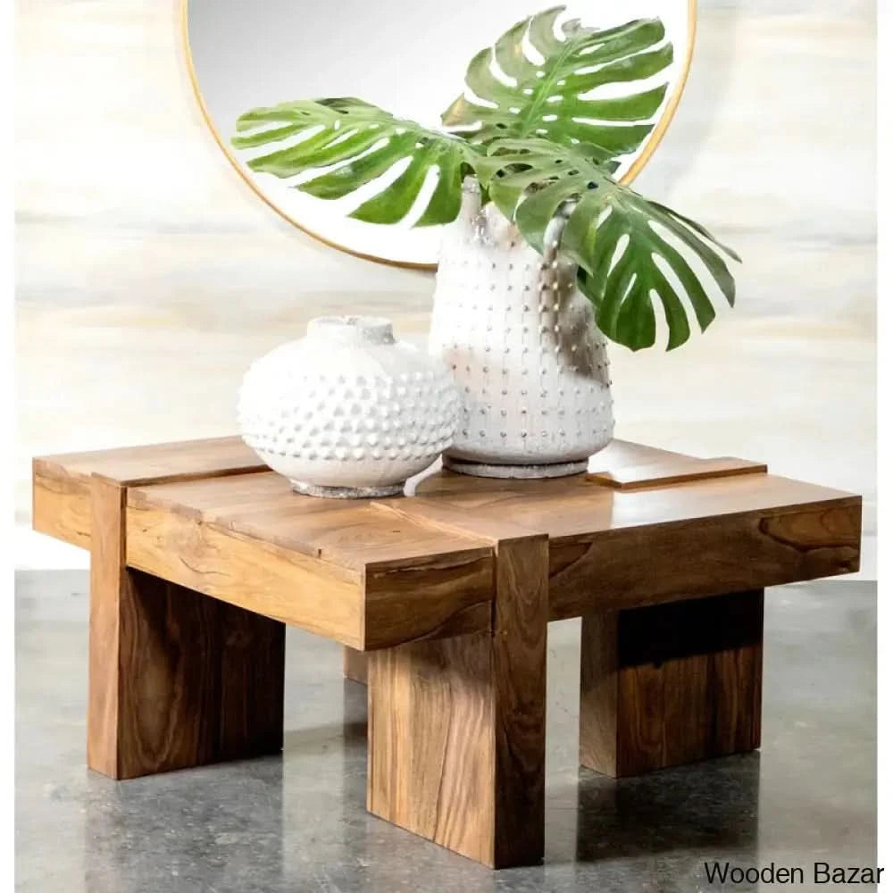 Sillotho Solid Wood Coffee And Center Table
