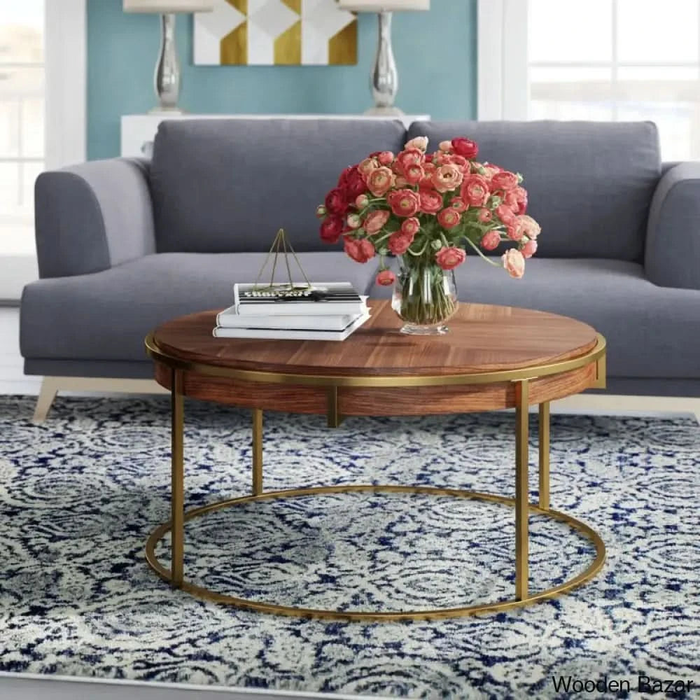 Simmerman Coffee Table And Center Table Brown
