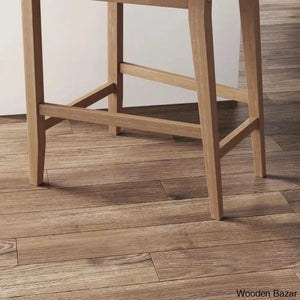 Sipingr Swivel Upholstered Wooden Counter And Bar Stool