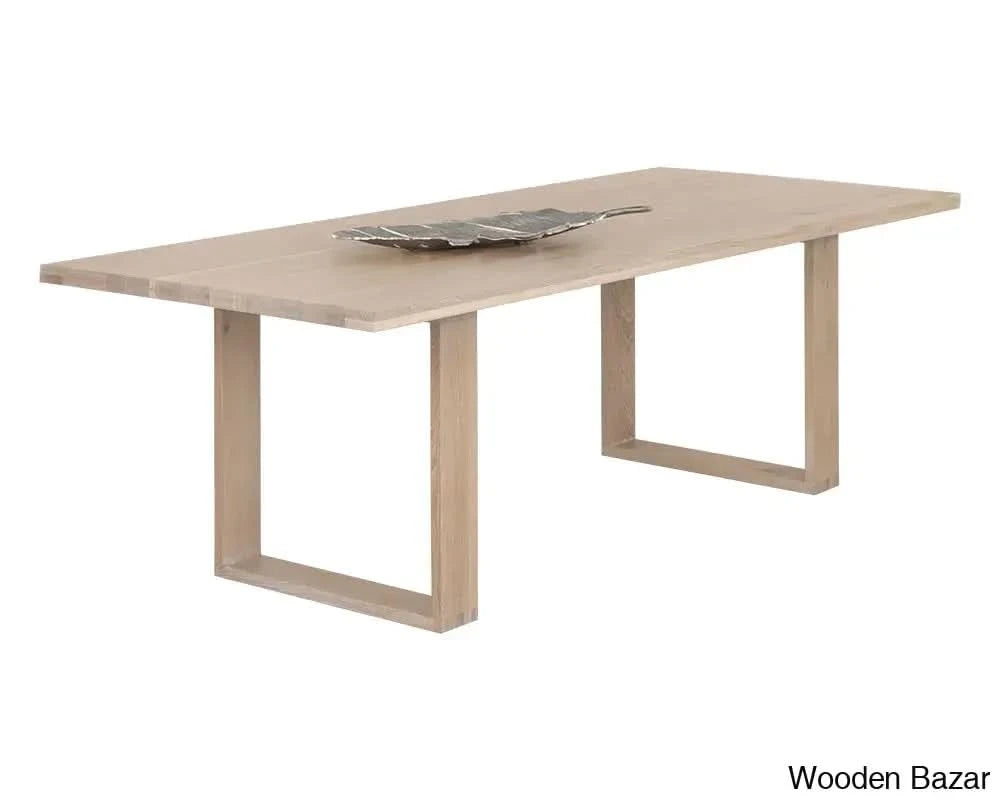 Solid Wood Dining Table With Ultimate Comfort - Wooden Bazar Oak