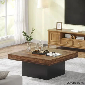 Squarey Led Coffee Table Farmhouse And Center