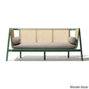 Sriner Modern Cane Rattan 3 Seater Sofa For Odern Living - Wooden Bazar