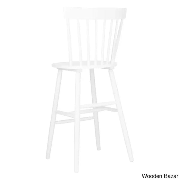 Staceey Swivel Solid Wood Counter And Bar Stool (Set Of 2)