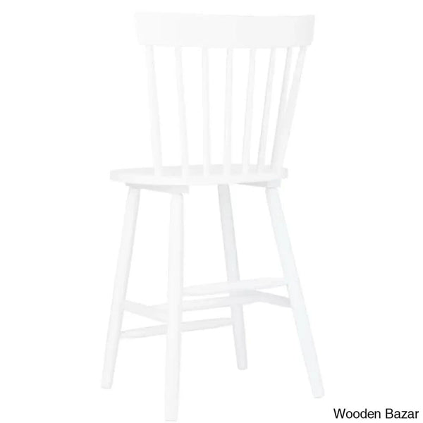 Staceey Swivel Solid Wood Counter And Bar Stool (Set Of 2)