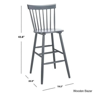 Staceey Swivel Solid Wood Counter And Bar Stool (Set Of 2)
