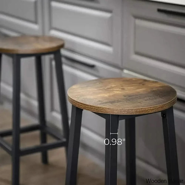 Stephengouldo Swivel 25.6’’ Counter And Bar Stool (Set Of 2)