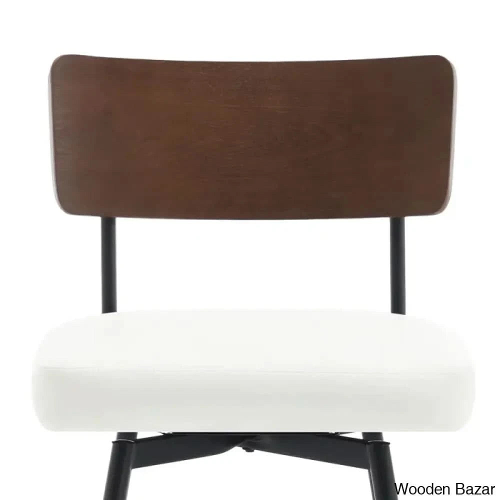Storc Swivel Upholstered Counter & Bar Stool (Set Of 3) White / (29’’ Seat Height)