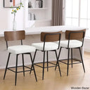 Storc Swivel Upholstered Counter & Bar Stool (Set Of 3) White / (29’’ Seat Height)