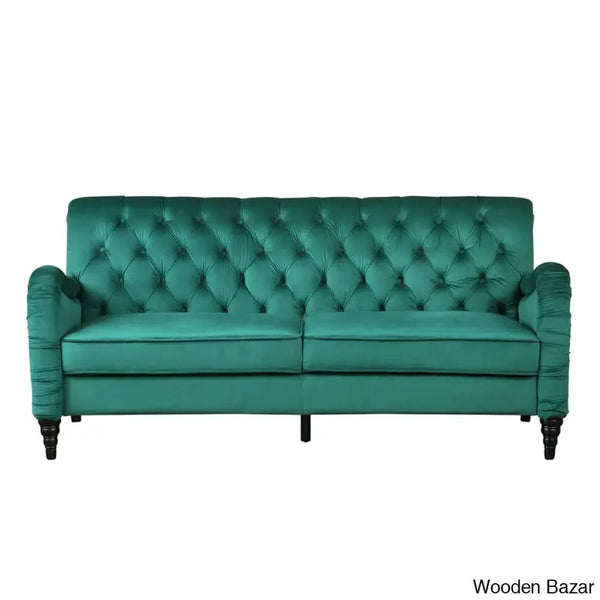 Sullivan Modern 3 Seater Sofa In Chesterfield Style - Wooden Bazar