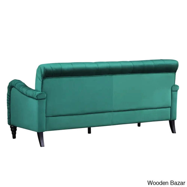 Sullivan Modern 3 Seater Sofa In Chesterfield Style - Wooden Bazar