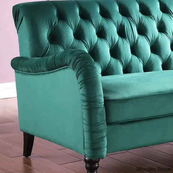 Sullivan Modern 3 Seater Sofa In Chesterfield Style - Wooden Bazar