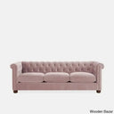 Sutta Premium Chesterfield 3 Seater Sofa - Wooden Bazar Pink