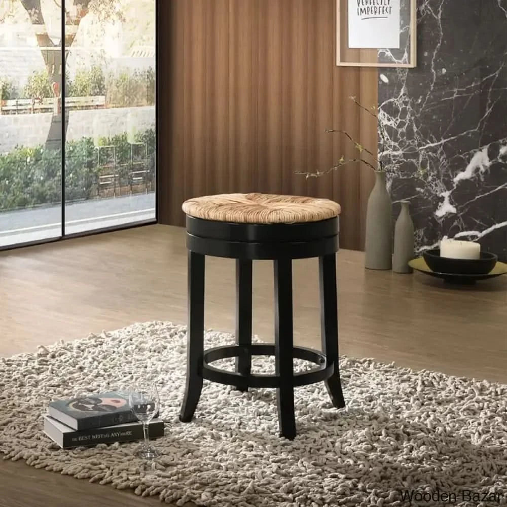 Tamasine Swivel Counter And Bar Stool Antique Black / (24’’ Seat Height)