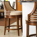 Tomm Ocean Club Cabana Swivel Counter Stool Woven Cream / (24’’ Seat Height)