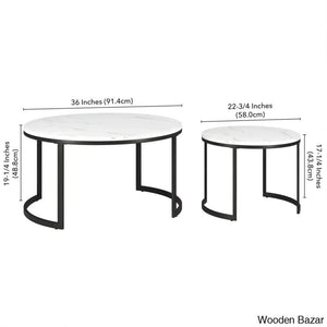 Topsfieldz Nesting Coffee And Center Table (Set Of 2)