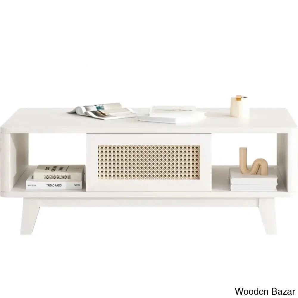 Toulcouse Single Coffee And Center Table White