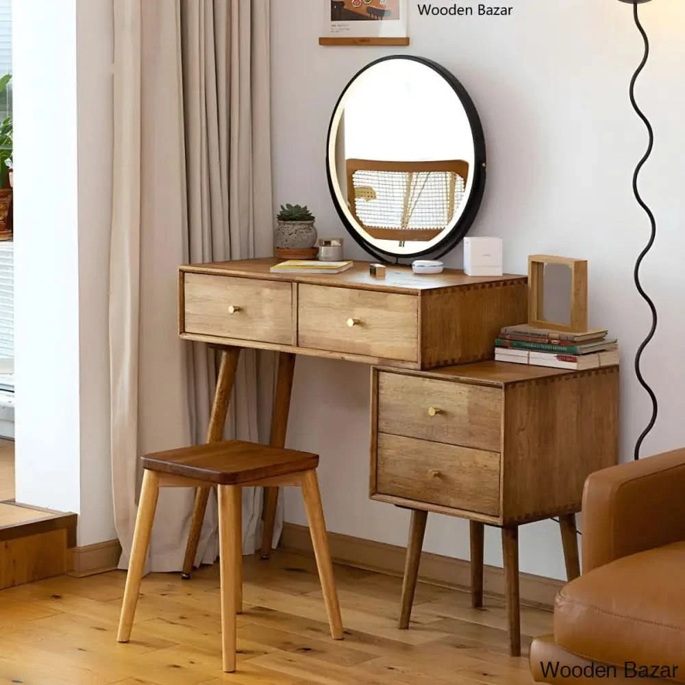 small dressing table with mirror designs ash wood dressing table makeup mirror minimalist makeup learning all-in-one table small bedside table makeup table out of stock 39.2x17.7x31.8 inch/