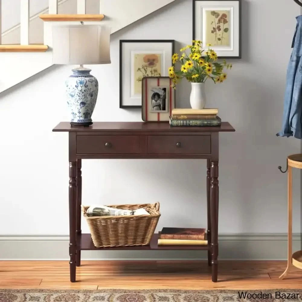 Wood Foyer Table - Console Table